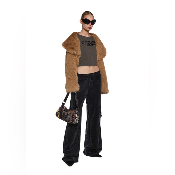 Dolls Kill Pants - Dolls Kill Generation Kiss Caroline Velvet Cargo Pants